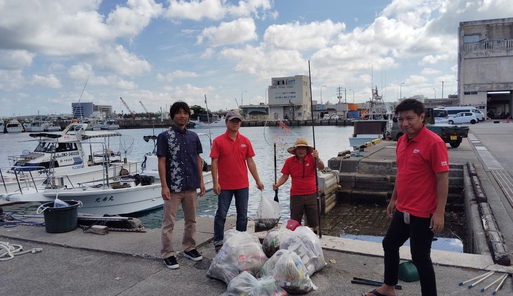 那覇市沿岸漁港周辺ゴミ拾い レポート