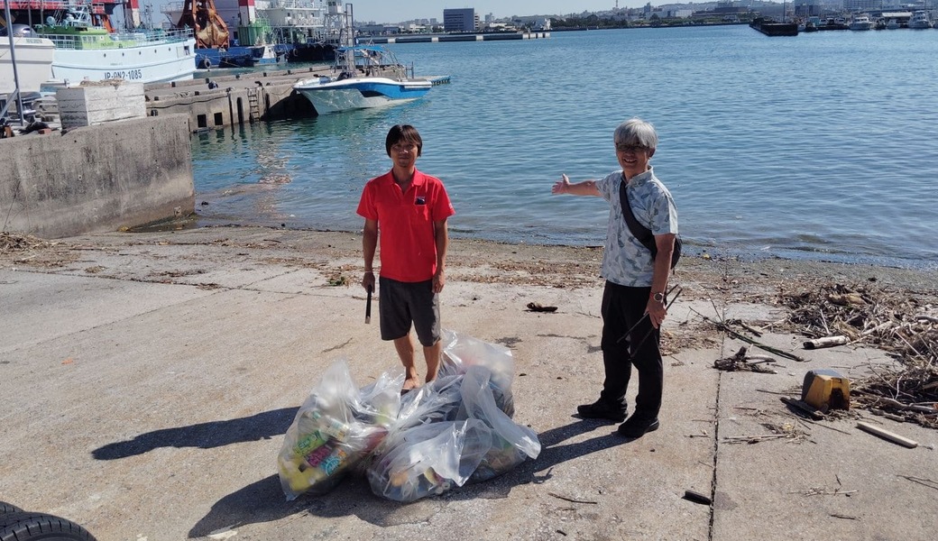 那覇市沿岸漁港周辺ゴミ拾い レポート