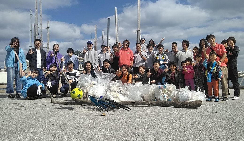 那覇市沿岸漁港周辺ゴミ拾い コラボイベント レポート