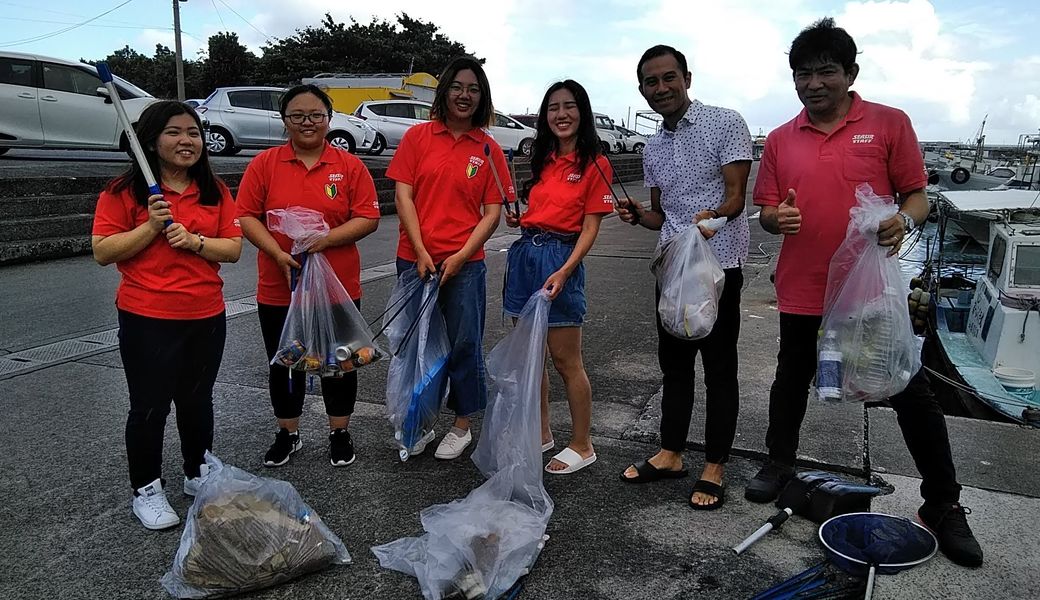 那覇市沿岸漁港周辺ゴミ拾い レポート