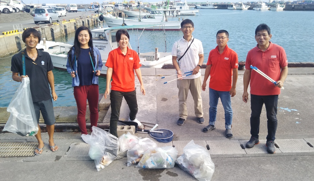 那覇市沿岸漁港周辺ゴミ拾い レポート
