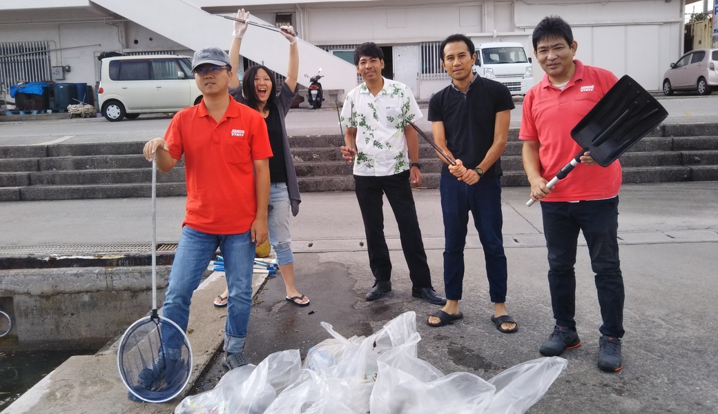 那覇市沿岸漁港周辺ゴミ拾い レポート