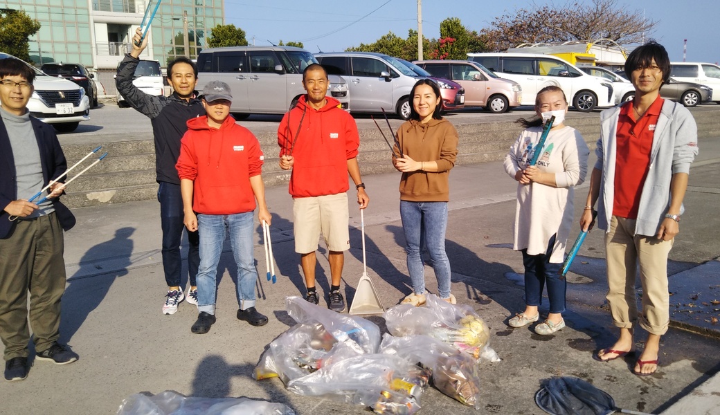 那覇市沿岸漁港周辺ゴミ拾い レポート