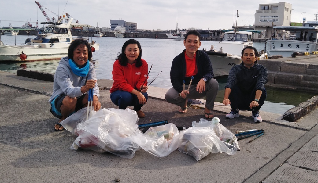 那覇市沿岸漁港周辺ゴミ拾い レポート