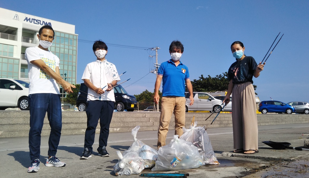 那覇市沿岸漁港周辺ゴミ拾い レポート