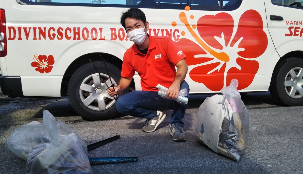 那覇市沿岸漁港周辺ゴミ拾い レポート