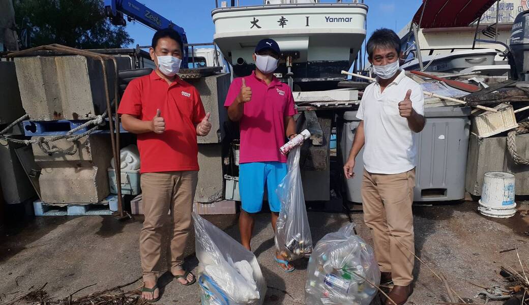 那覇市沿岸漁港周辺ゴミ拾い レポート