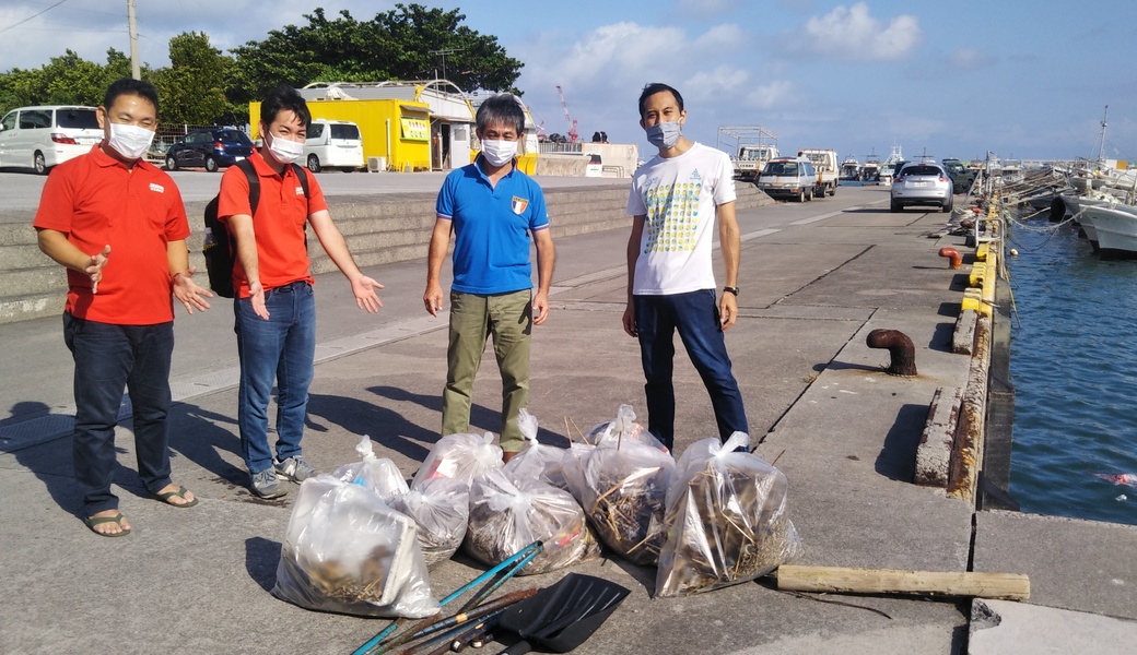 那覇市沿岸漁港周辺ゴミ拾い レポート