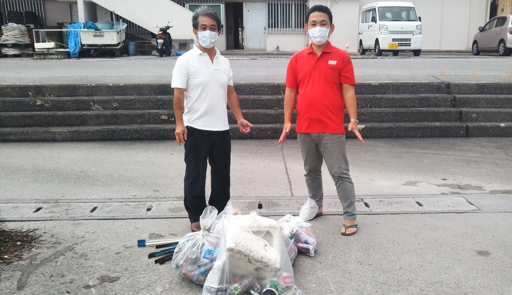 那覇市沿岸漁港周辺ゴミ拾い レポート