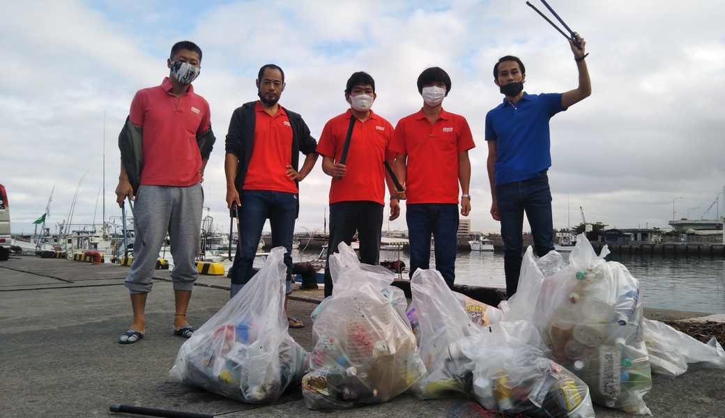 那覇市沿岸漁港周辺ゴミ拾い レポート