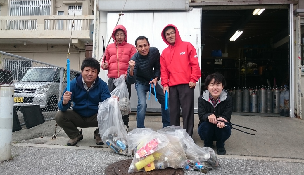 那覇市沿岸漁港ゴミ拾い　2017年2月10日 レポート