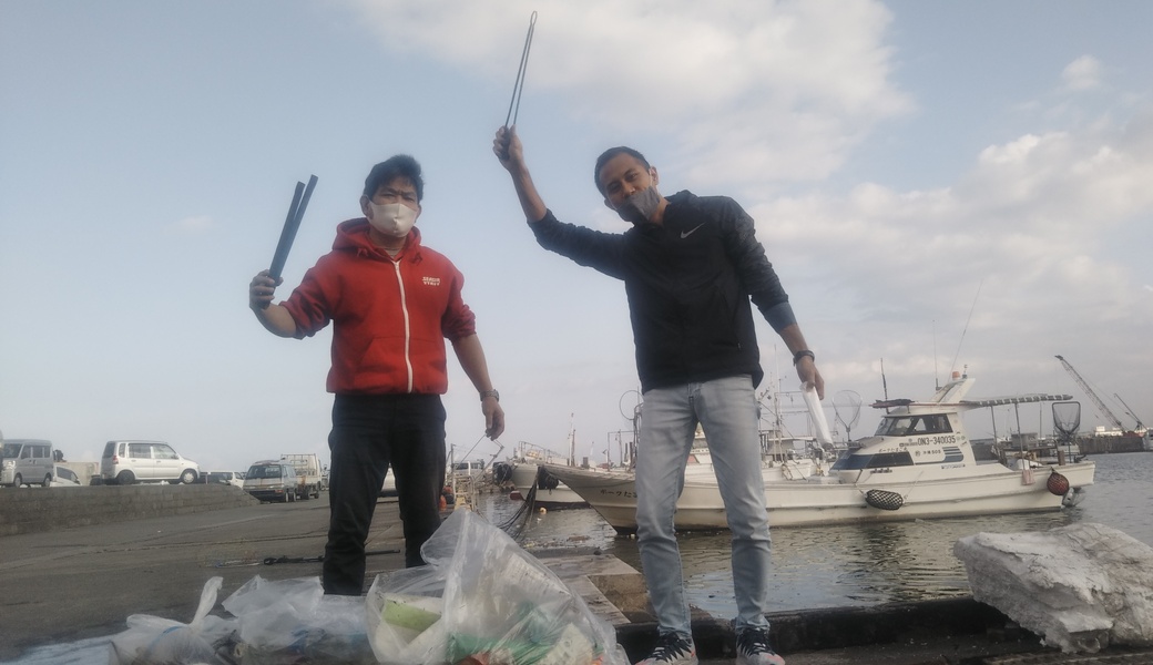 那覇市沿岸漁港周辺ゴミ拾い レポート