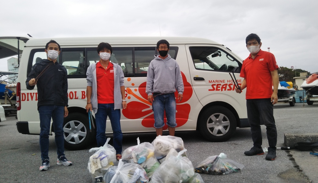 那覇市沿岸漁港周辺ゴミ拾い レポート