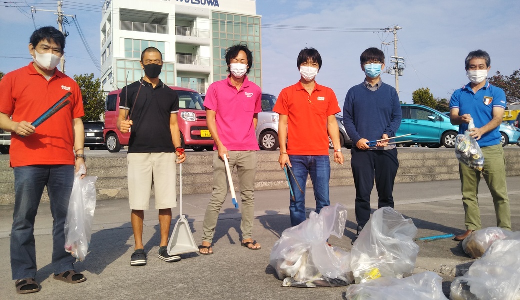 那覇市沿岸漁港周辺ゴミ拾い レポート