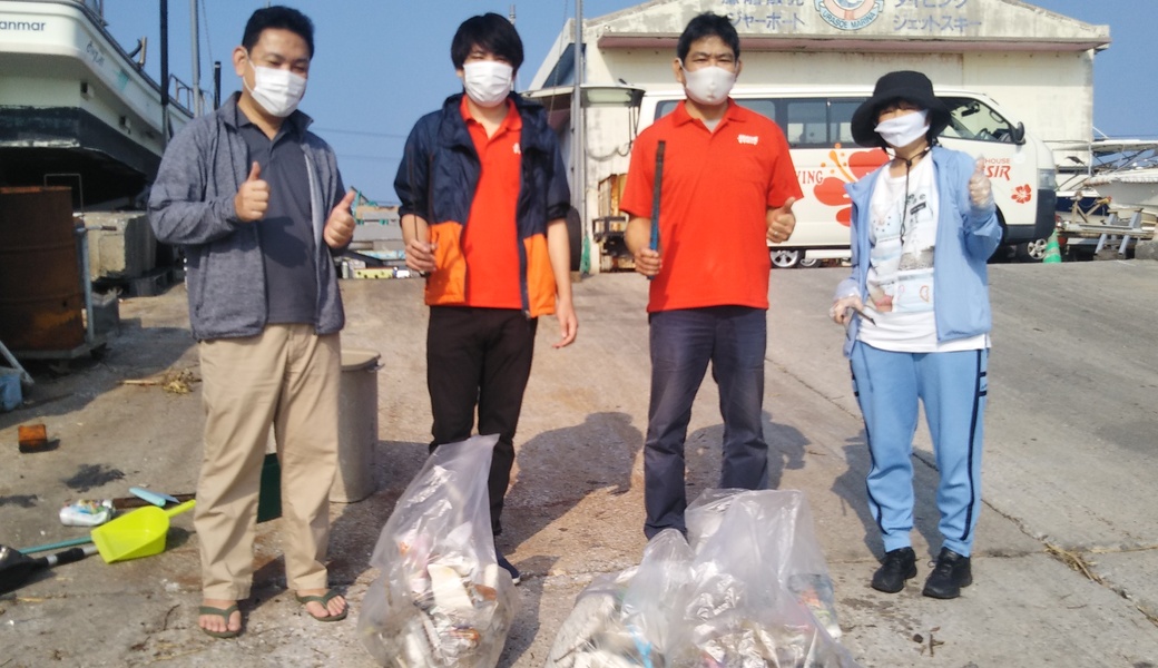 那覇市沿岸漁港周辺ゴミ拾い レポート