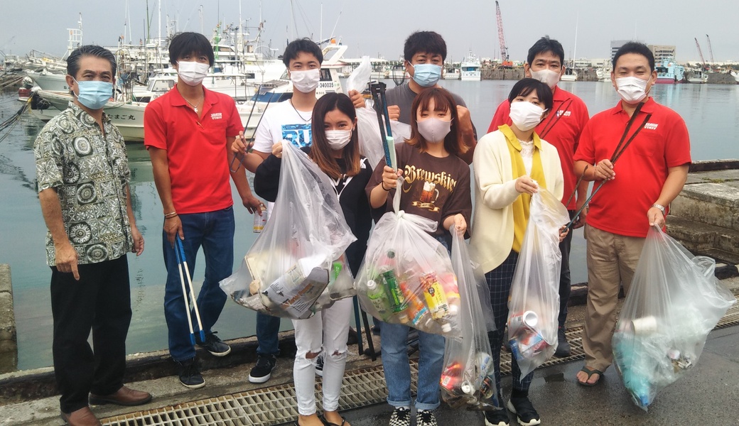 那覇市沿岸漁港周辺ゴミ拾い レポート