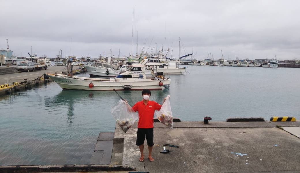 那覇市沿岸漁港周辺ゴミ拾い レポート