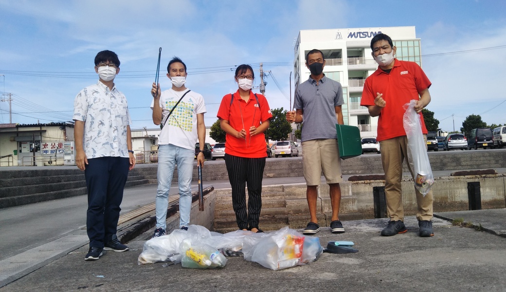 那覇市沿岸漁港周辺ゴミ拾い レポート