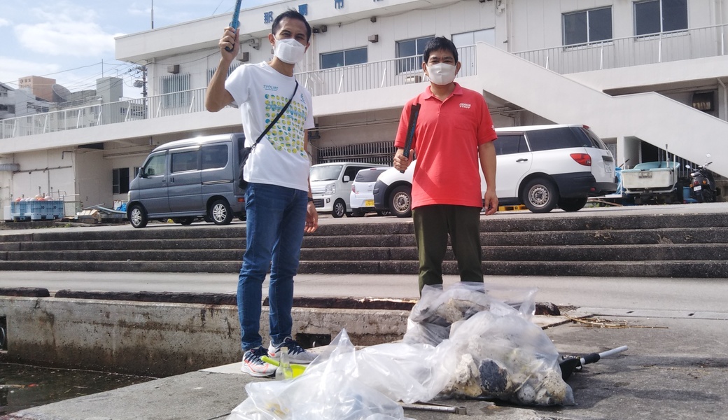 那覇市沿岸漁港周辺ゴミ拾い レポート
