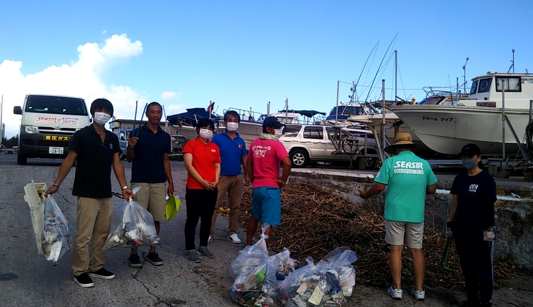 那覇市沿岸漁港周辺ゴミ拾い レポート