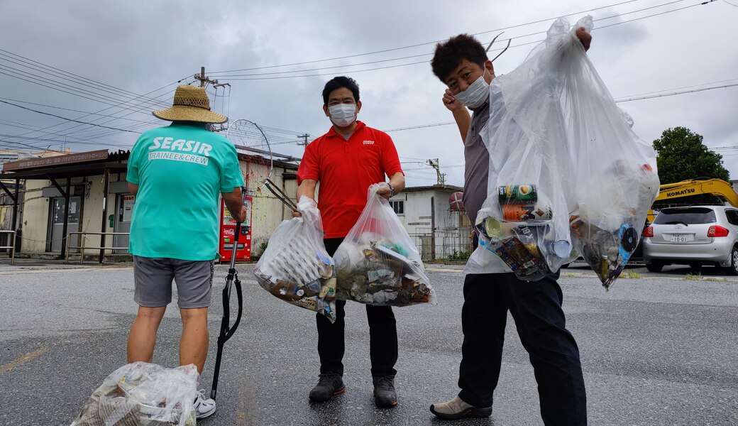 那覇市沿岸漁港周辺ゴミ拾い レポート