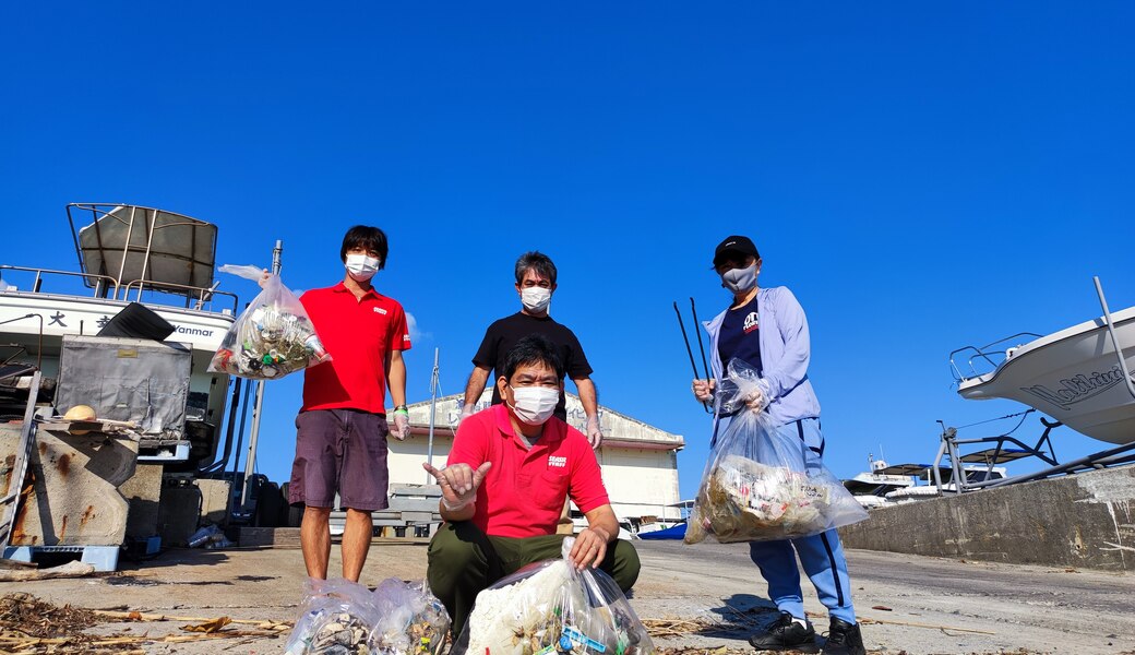 那覇市沿岸漁港周辺ゴミ拾い レポート