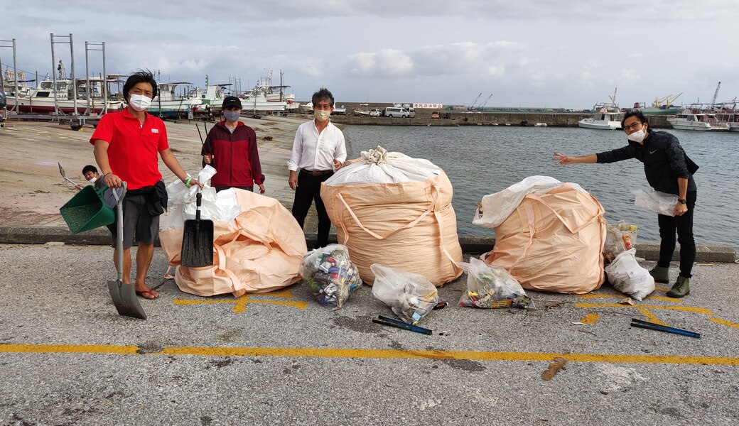 那覇市沿岸漁港周辺ゴミ拾い レポート