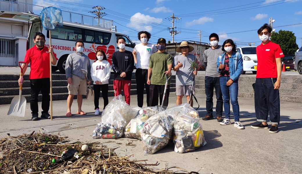 那覇市沿岸漁港周辺ゴミ拾い レポート
