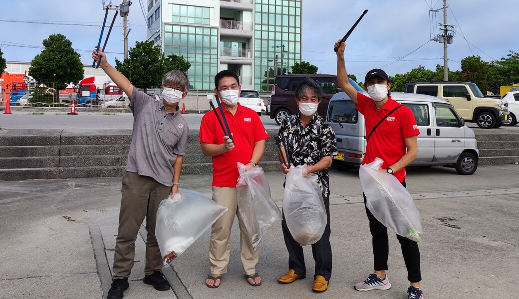 那覇市沿岸漁港周辺ゴミ拾い レポート