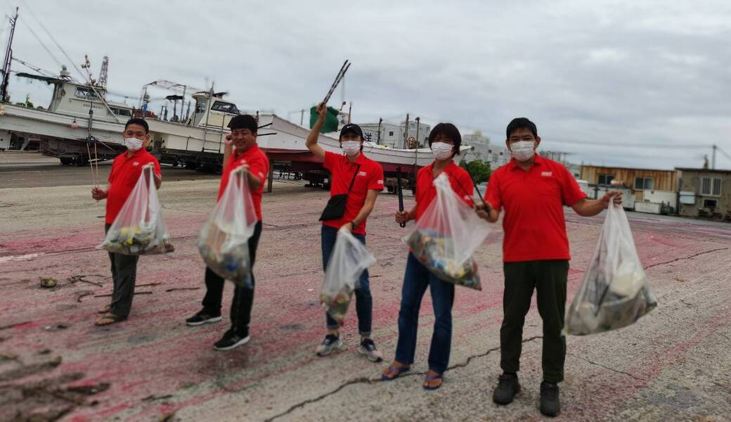 那覇市沿岸漁港周辺ゴミ拾い レポート