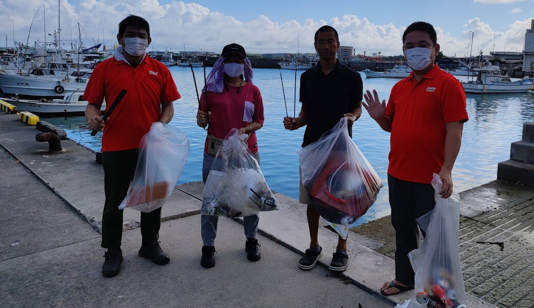 那覇市沿岸漁港周辺ゴミ拾い レポート