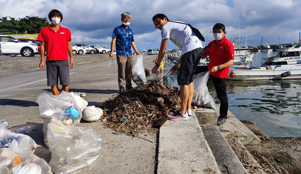 那覇市沿岸漁港周辺ゴミ拾い レポート