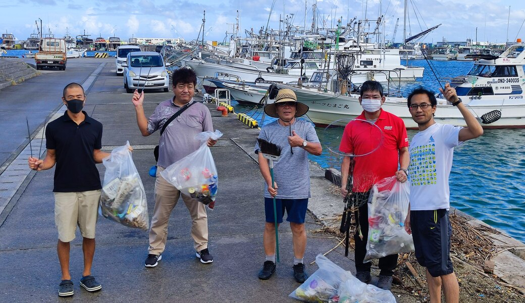 那覇市沿岸漁港周辺ゴミ拾い レポート