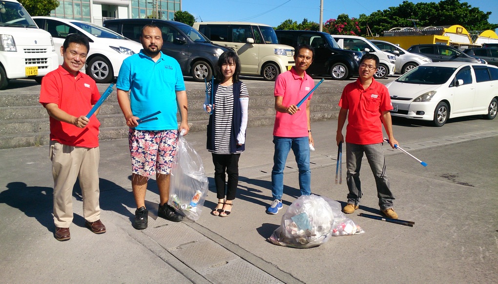 2017年7月21日 那覇市沿岸漁港周辺ゴミ拾い活動 レポート