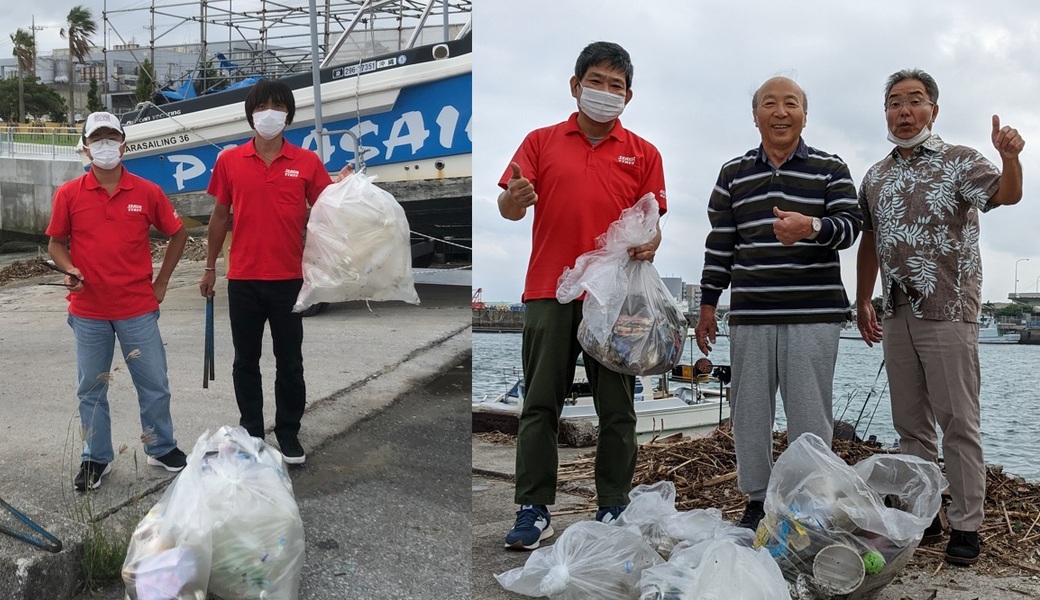 那覇市沿岸漁港周辺ゴミ拾い レポート