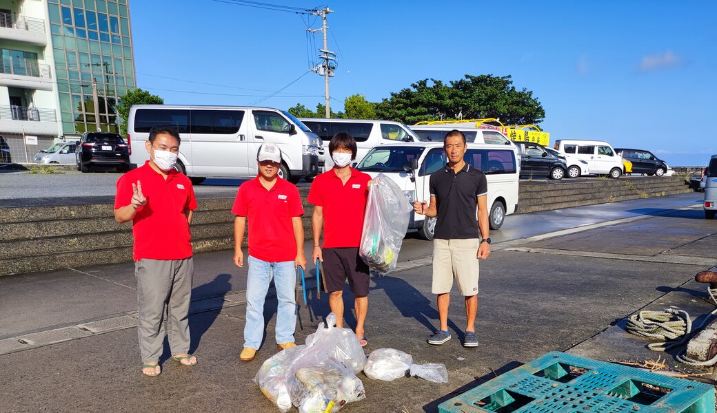 那覇市沿岸漁港周辺ゴミ拾い レポート
