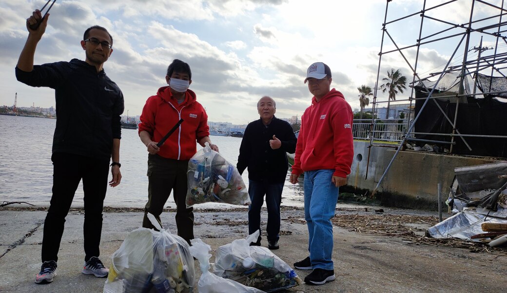 那覇市沿岸漁港周辺ゴミ拾い レポート