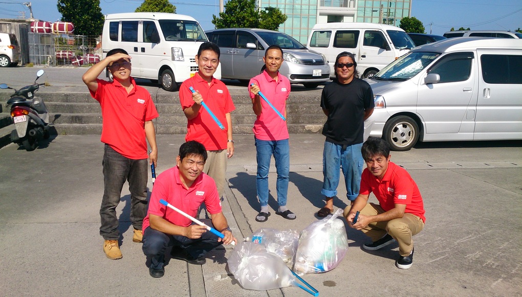 2017年8月11日 那覇市沿岸漁港周辺ゴミ拾い活動 レポート