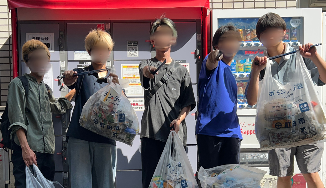 ゴミ拾い@町田駅周辺　BLUE SANTA2025 レポート