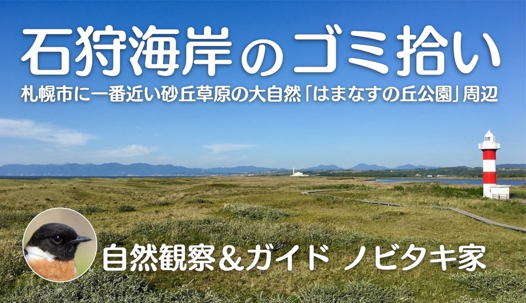 秋のはまなすの丘公園周辺河口付近のクリーンアップ アイキャッチ