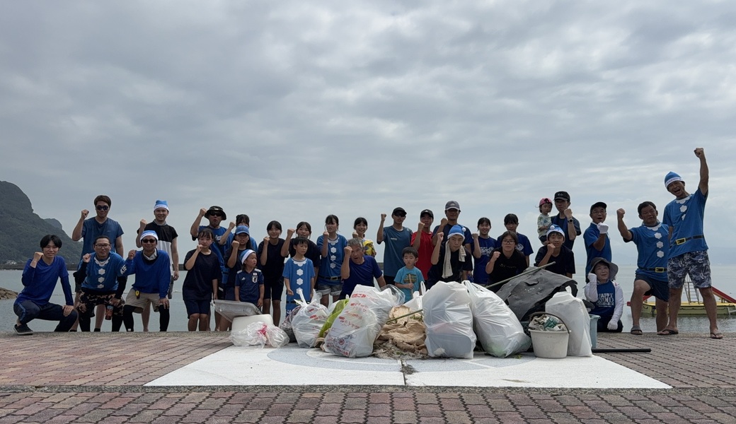 高戸海水浴場ブルーサンタゴミ拾い レポート