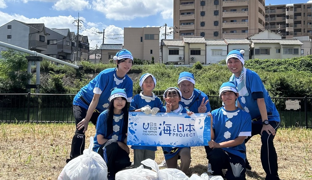 【BLUE SANTA】本校近くの神崎川で清掃活動（大阪高等学校科学探究部） レポート