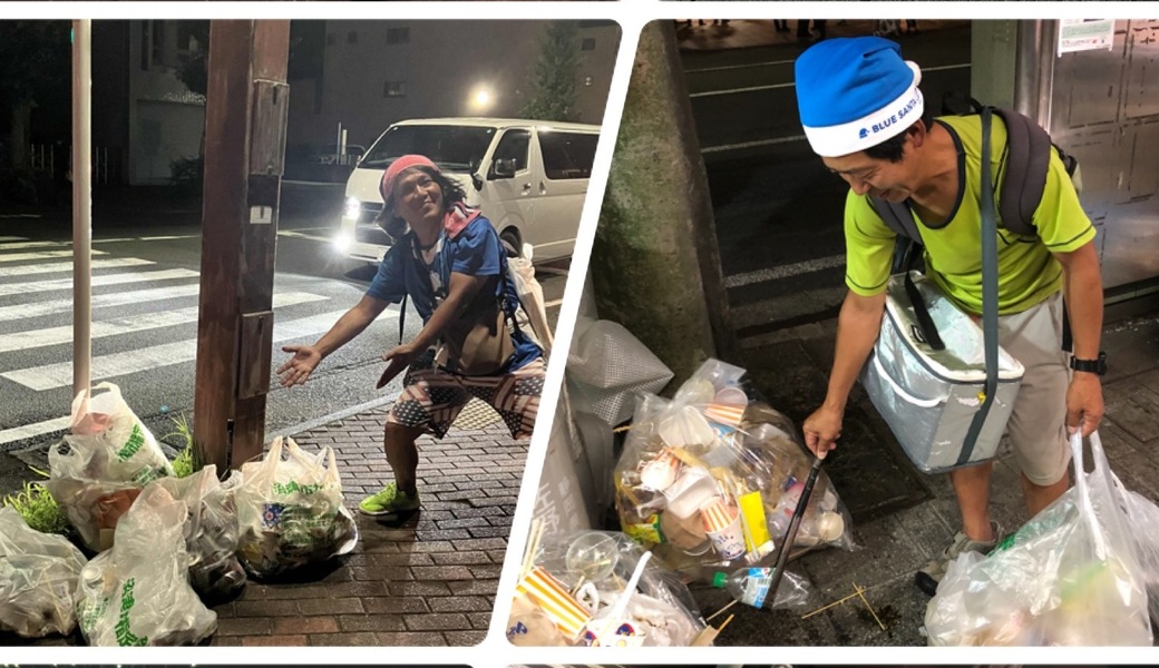 世界を笑顔にしよう。花火大会後のBLUE SANTA２０２５(^^) レポート