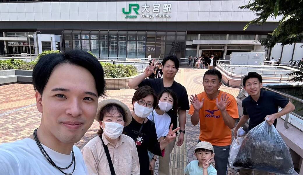 大宮駅西口ペデストリアンデッキ2F　街頭清掃 アイキャッチ