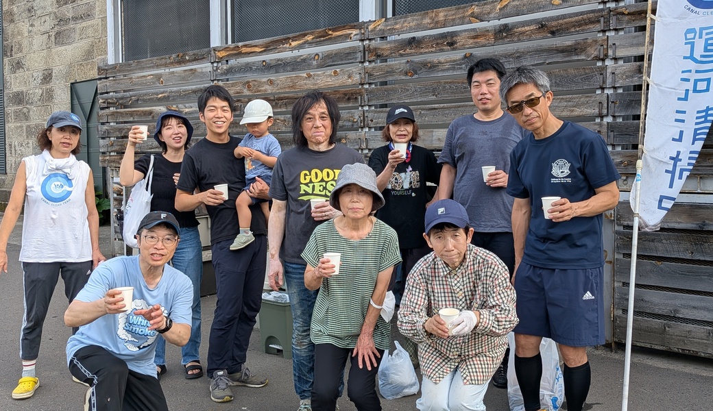 8月15日の運河清掃 レポート