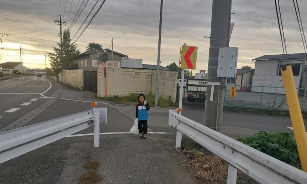 上三川街道沿いのごみ拾い レポート