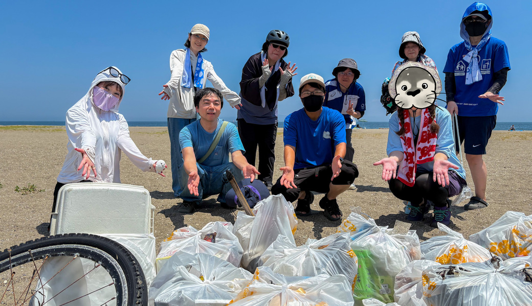 第1回アザラシ幼稚園・茶道部・ビーチクリーン in 三浦海岸 レポート