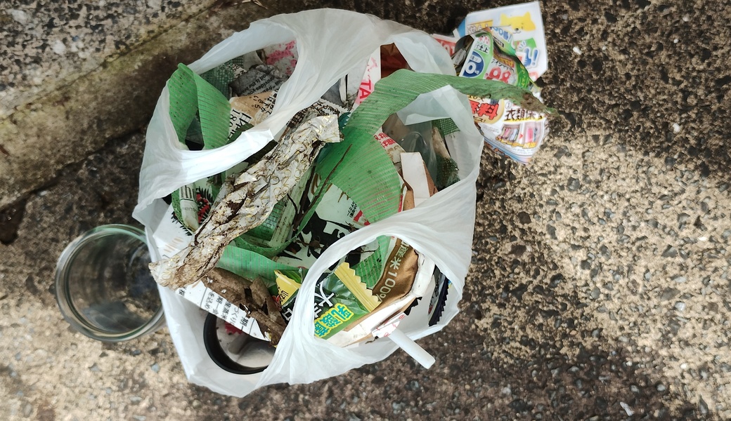 多摩川清掃の帰りにゴミ拾い レポート