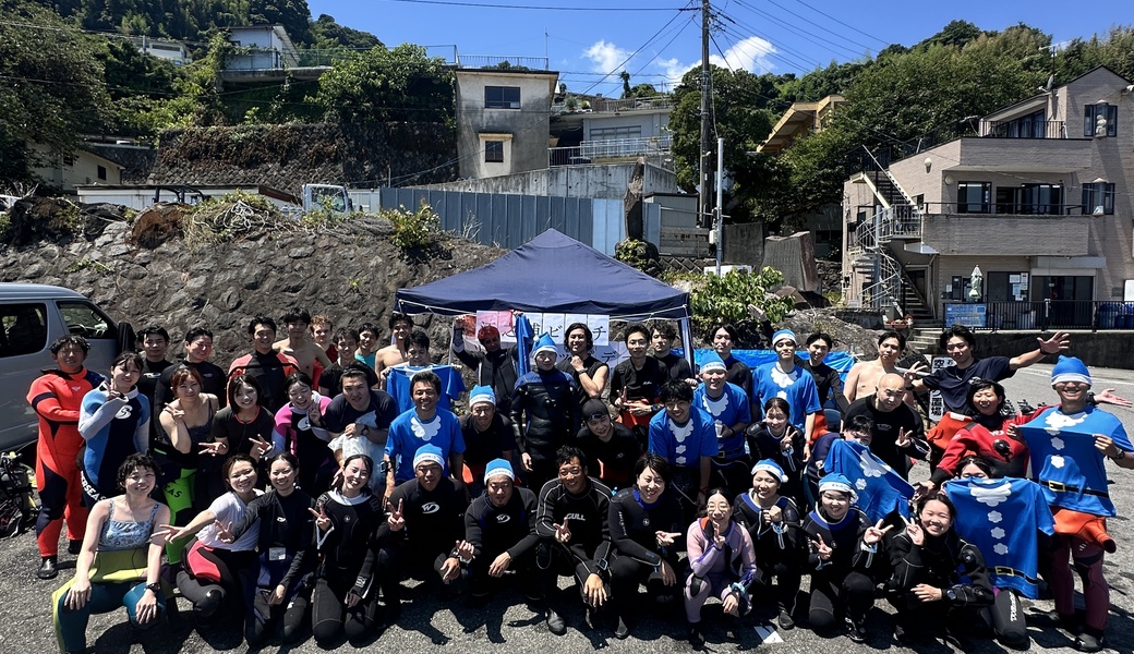 レポ】陸上も水中もブルーサンタでゴミ拾い！ビーチクリーン2026