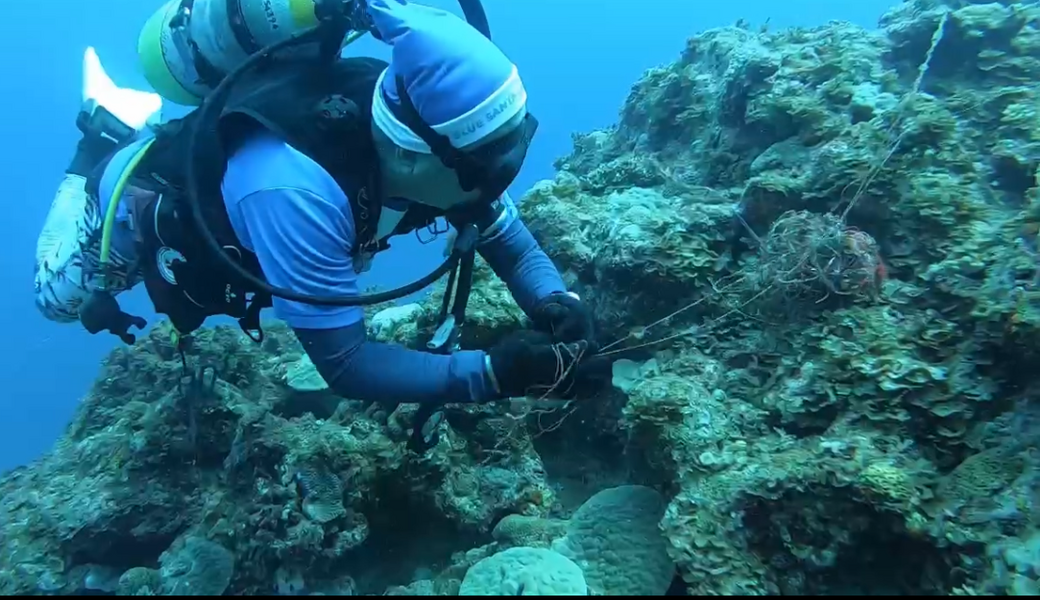 海中釣りごみ回収 レポート